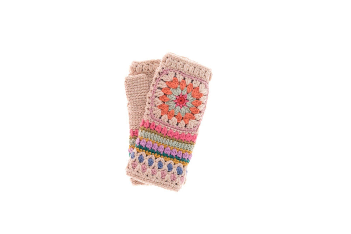 Woodstock Crochet Handwarmer / Natural