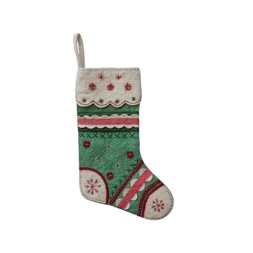 Embroidered Handmade Stocking - From Juniper With Love