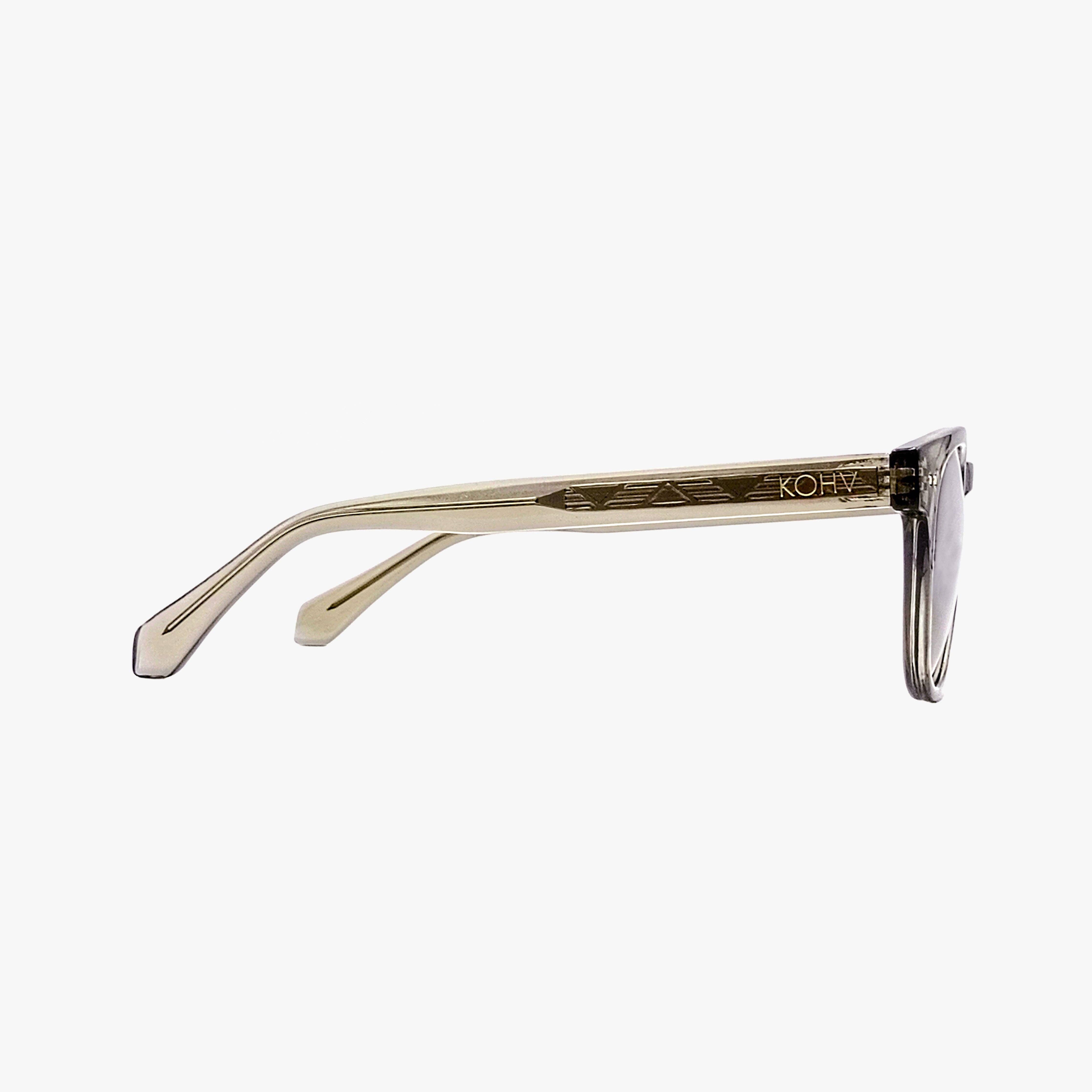 Alex Crystal Taupe Polarized Round Sunglasses