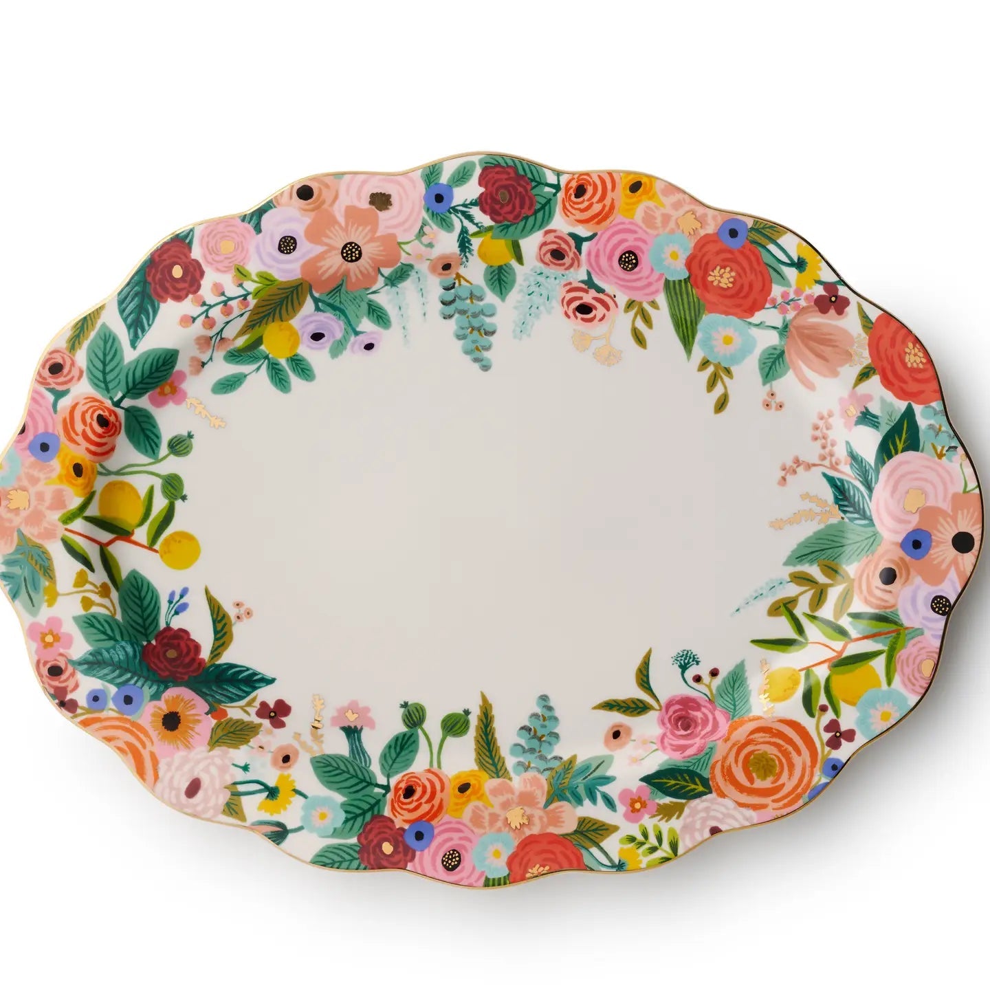 Garden Party Large Porcelain Serving Platter - From Juniper With Love