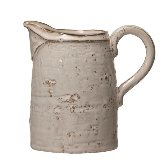 Glazed Stoneware Pitcher - From Juniper With Love