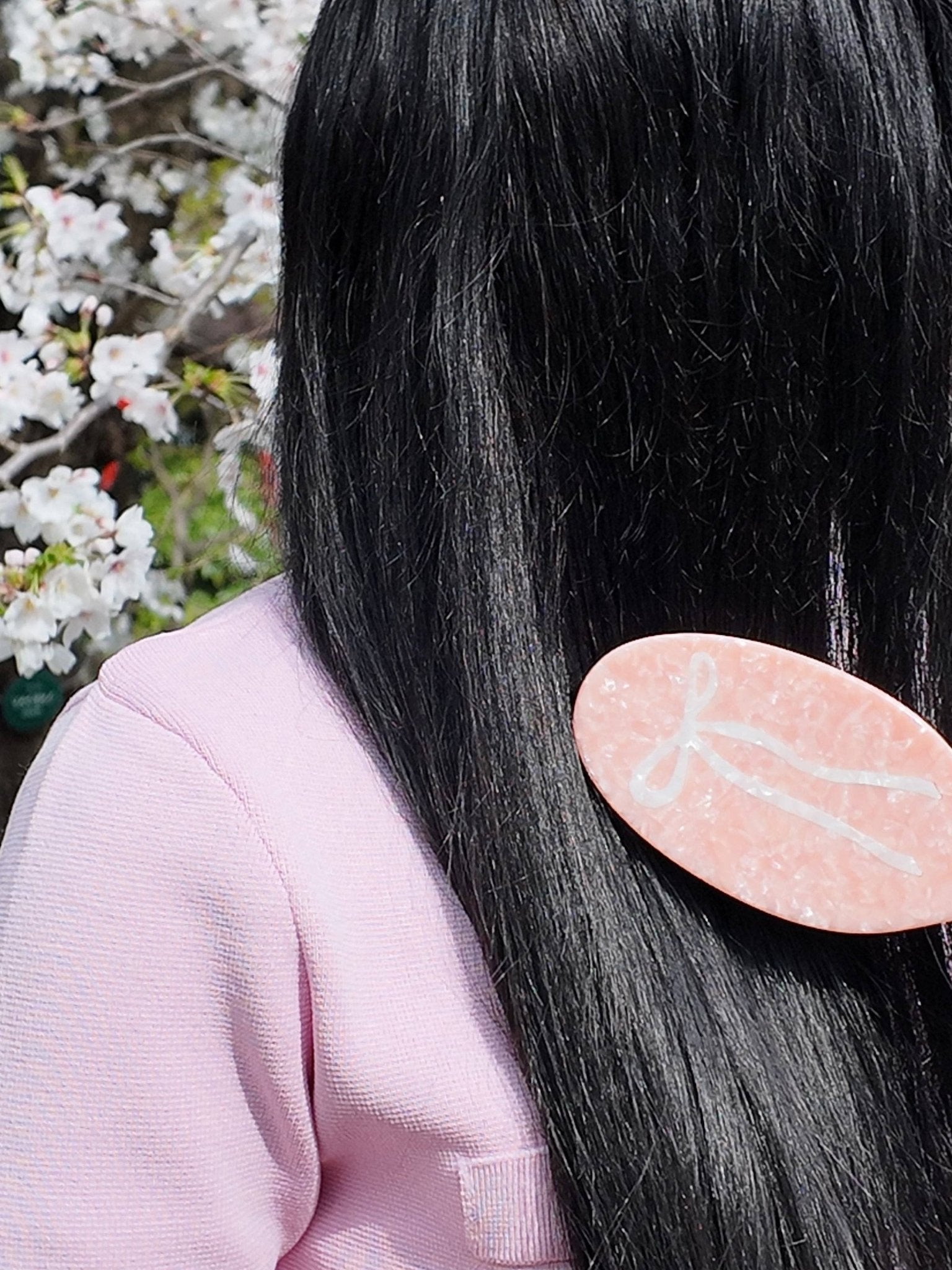 Hand-painted Ballet Bow Amazing Hair Day brush by Solar Eclipse, pink, eco-friendly