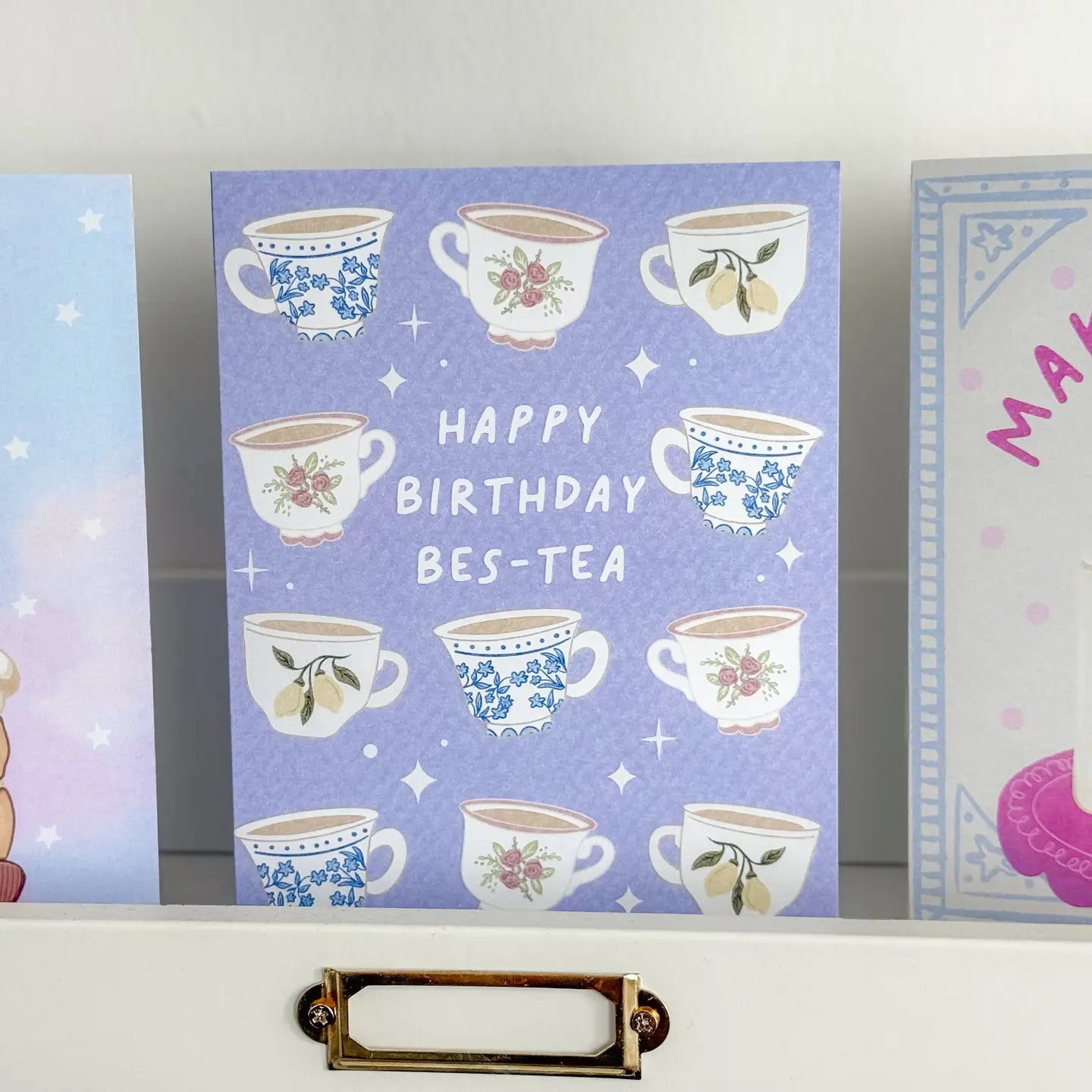 Happy Birthday Bes - Tea Card - From Juniper With Love