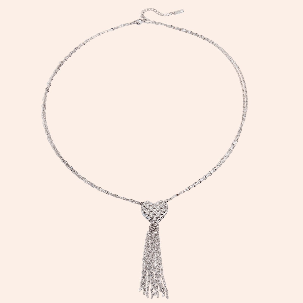 Heart Tassel Necklace - From Juniper With Love