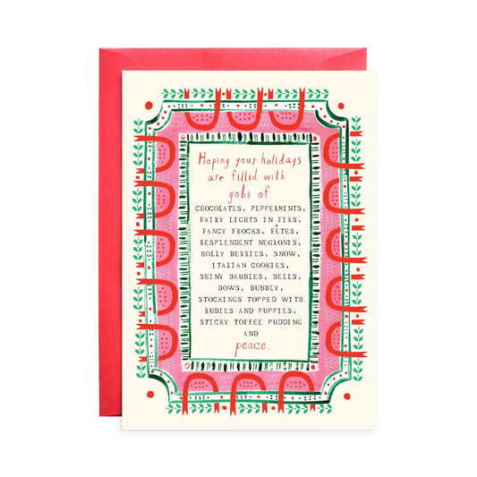 Holiday Wishlist Greeting Card - From Juniper With Love