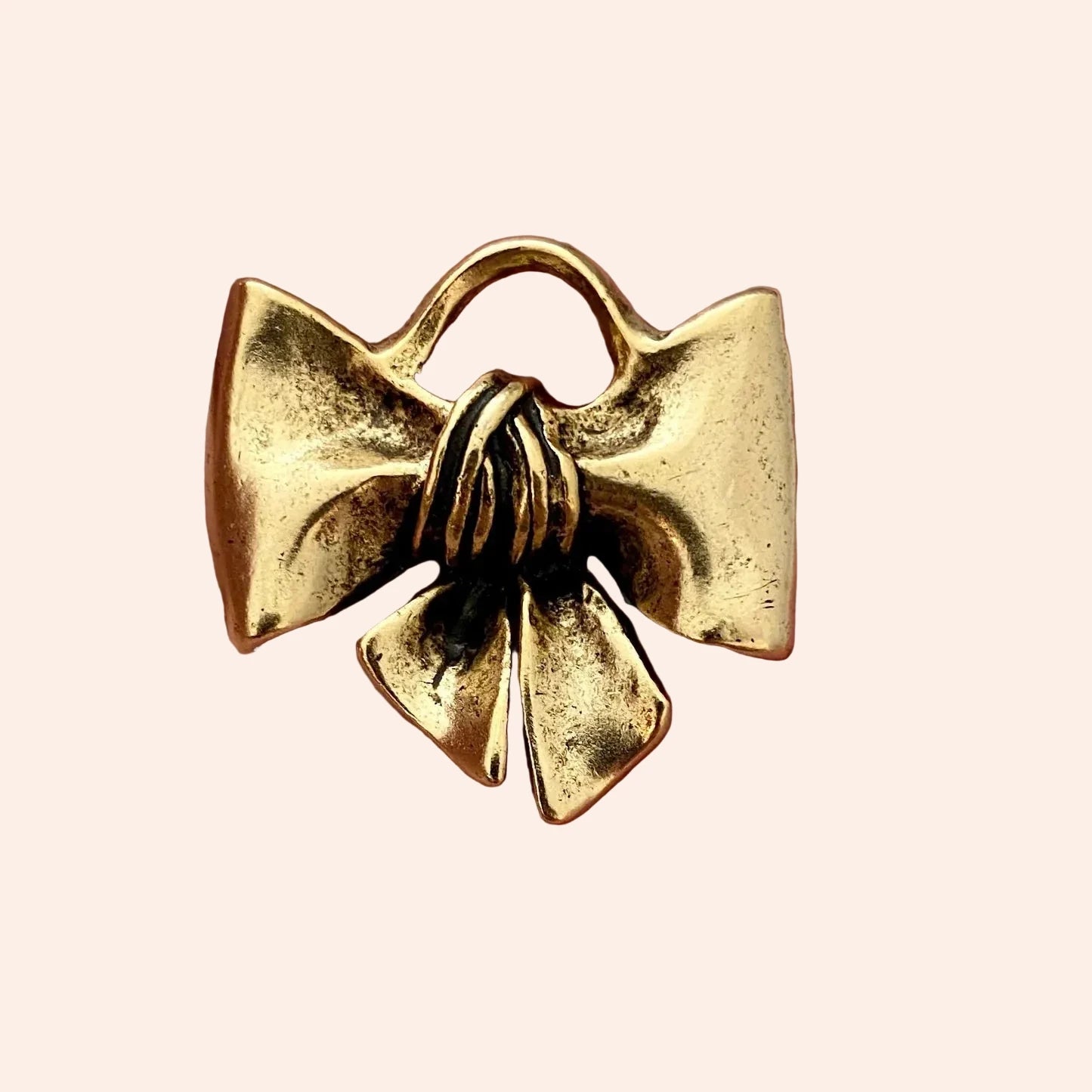 Golden Ribbon Bow Charmie