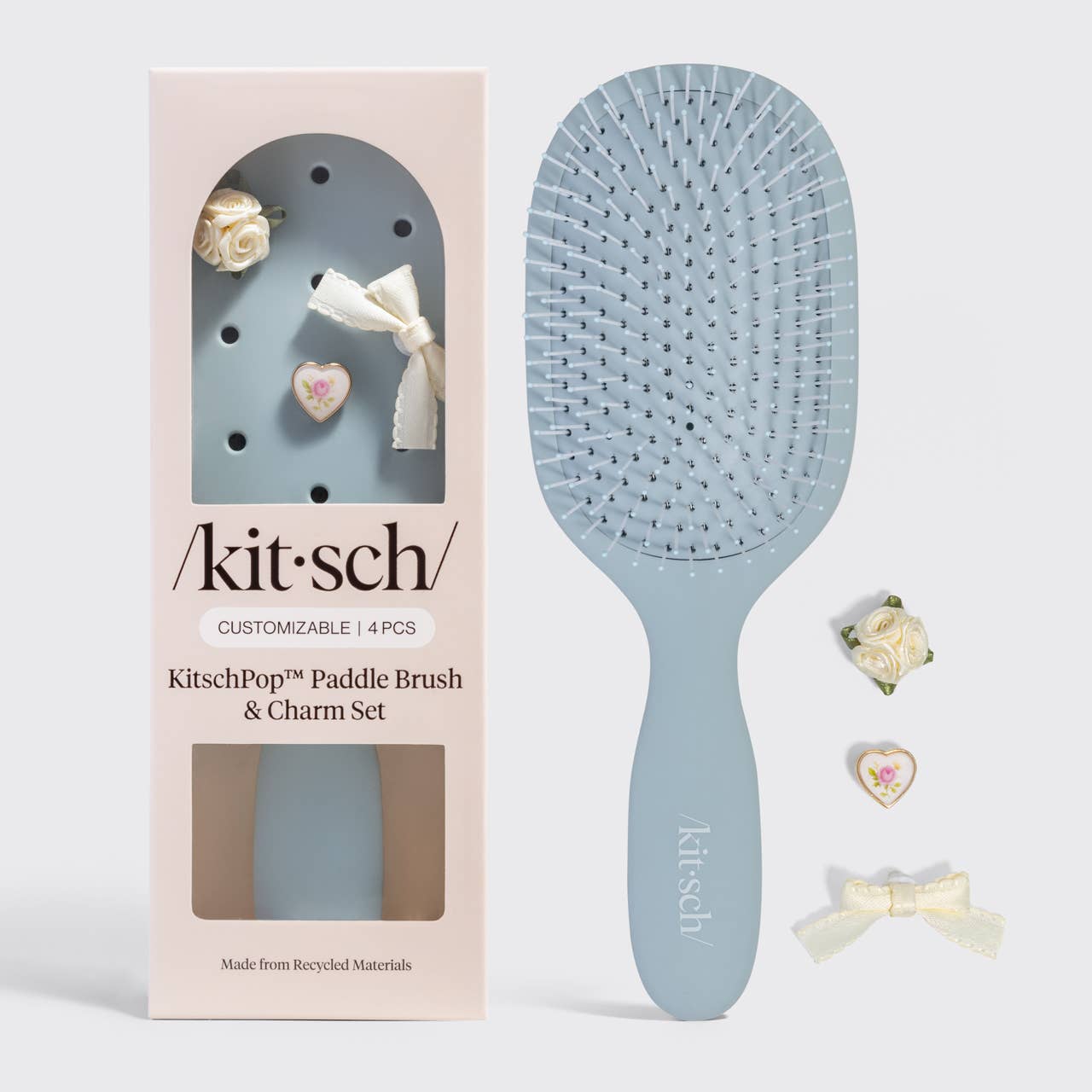 KitschPop™️ Paddle Brush / Haze Blue - From Juniper With Love