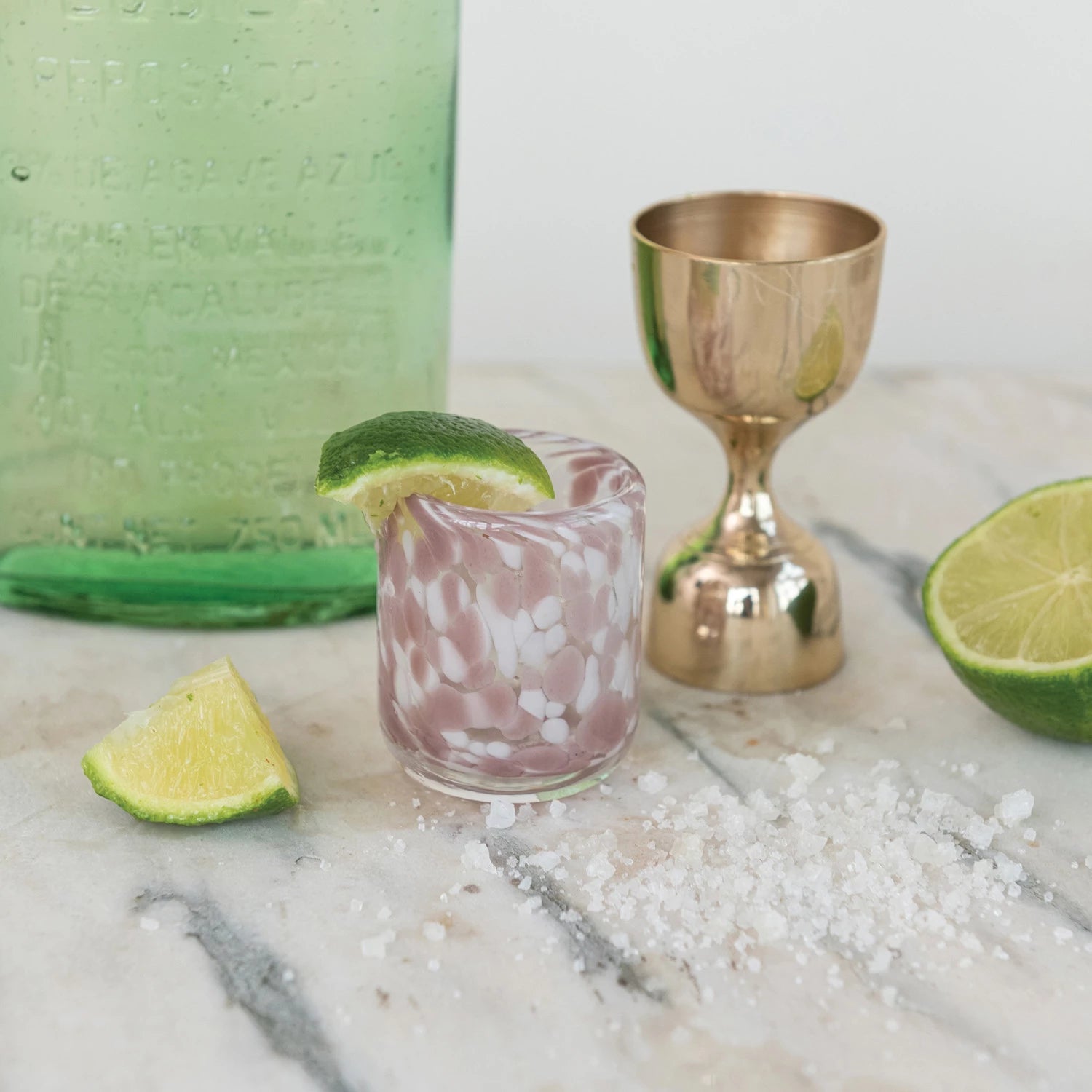 Lavender Confetti Shot Glass - From Juniper With Love
