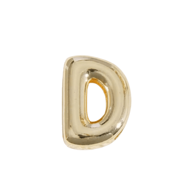Letter Charm / Gold - D