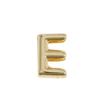 Letter Charm / Gold - E