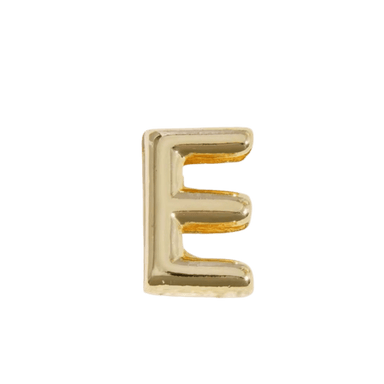 Letter Charm / Gold - E
