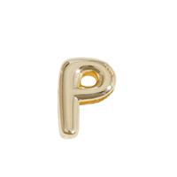 Letter Charm / Gold - P