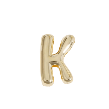 Letter Charm / Gold - K
