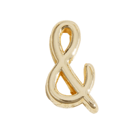Letter Charm / Gold - &