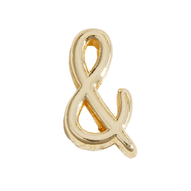 Letter Charm / Gold - &
