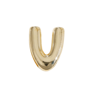 Letter Charm / Gold - V