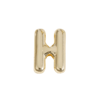 Letter Charm / Gold - H