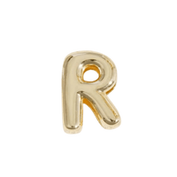Letter Charm / Gold - R