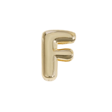 Letter Charm / Gold - F
