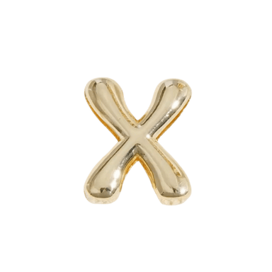 Letter Charm / Gold - X