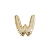 Letter Charm / Gold - W