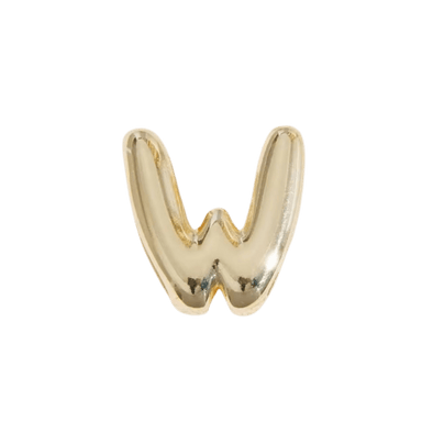 Letter Charm / Gold - W