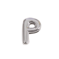 Letter Charm / Silver - P