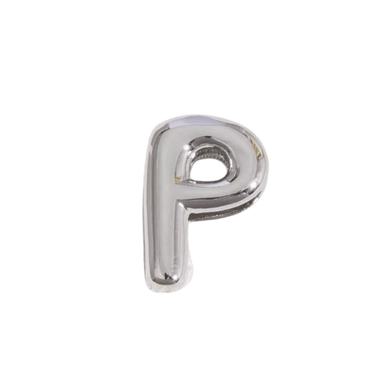 Letter Charm / Silver - P