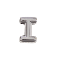 Letter Charm / Silver - I