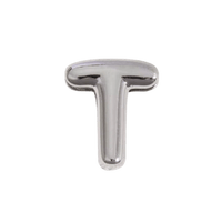 Letter Charm / Silver - T