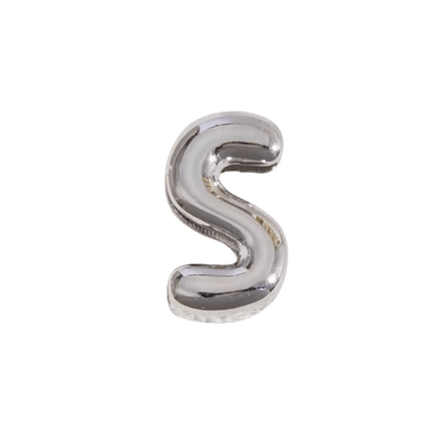 Letter Charm / Silver - S