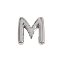 Letter Charm / Silver - M