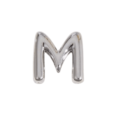 Letter Charm / Silver - M