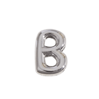 Letter Charm / Silver - B