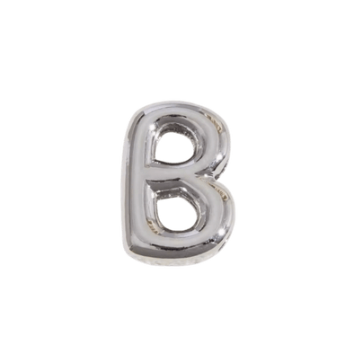 Letter Charm / Silver - B