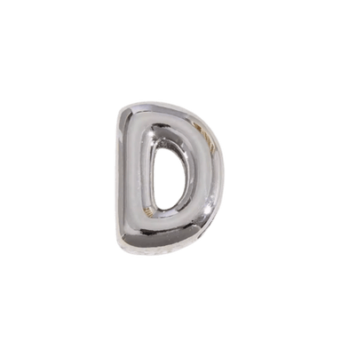 Letter Charm / Silver - D
