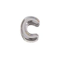 Letter Charm / Silver - C