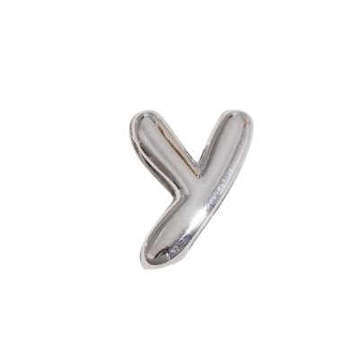 Letter Charm / Silver - Y