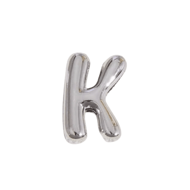 Letter Charm / Silver - K