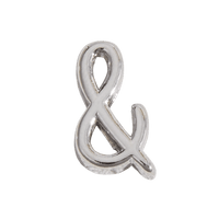 Letter Charm / Silver - &