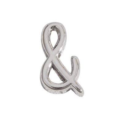 Letter Charm / Silver - &