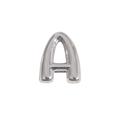 Letter Charm / Silver - A
