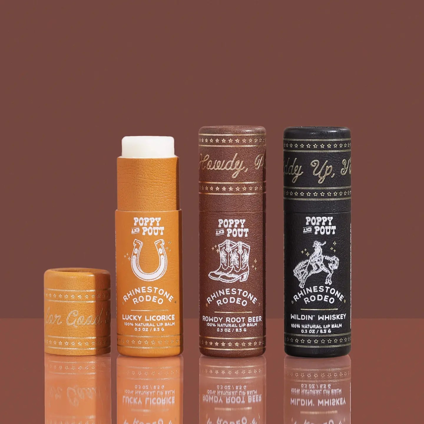 Lip Balm Gift Set / Rhinestone Rodeo Trio - From Juniper With Love