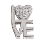 Love Charms - LOVE Silver