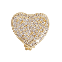 Love Charms - Crystal Heart Gold