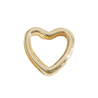 Love Charms - Minimalistic Open Heart Gold