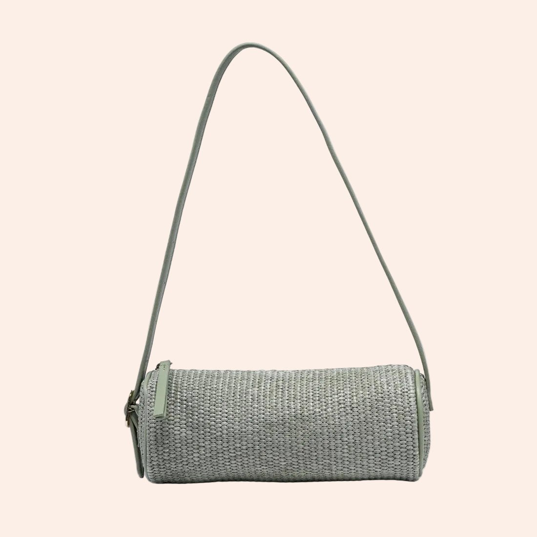 Mila Straw Shoulder Bag / Sage - From Juniper With Love