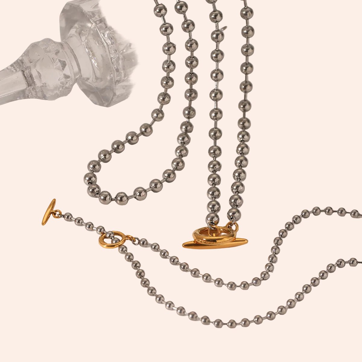 Mix Metal Ball Chain Necklace - From Juniper With Love