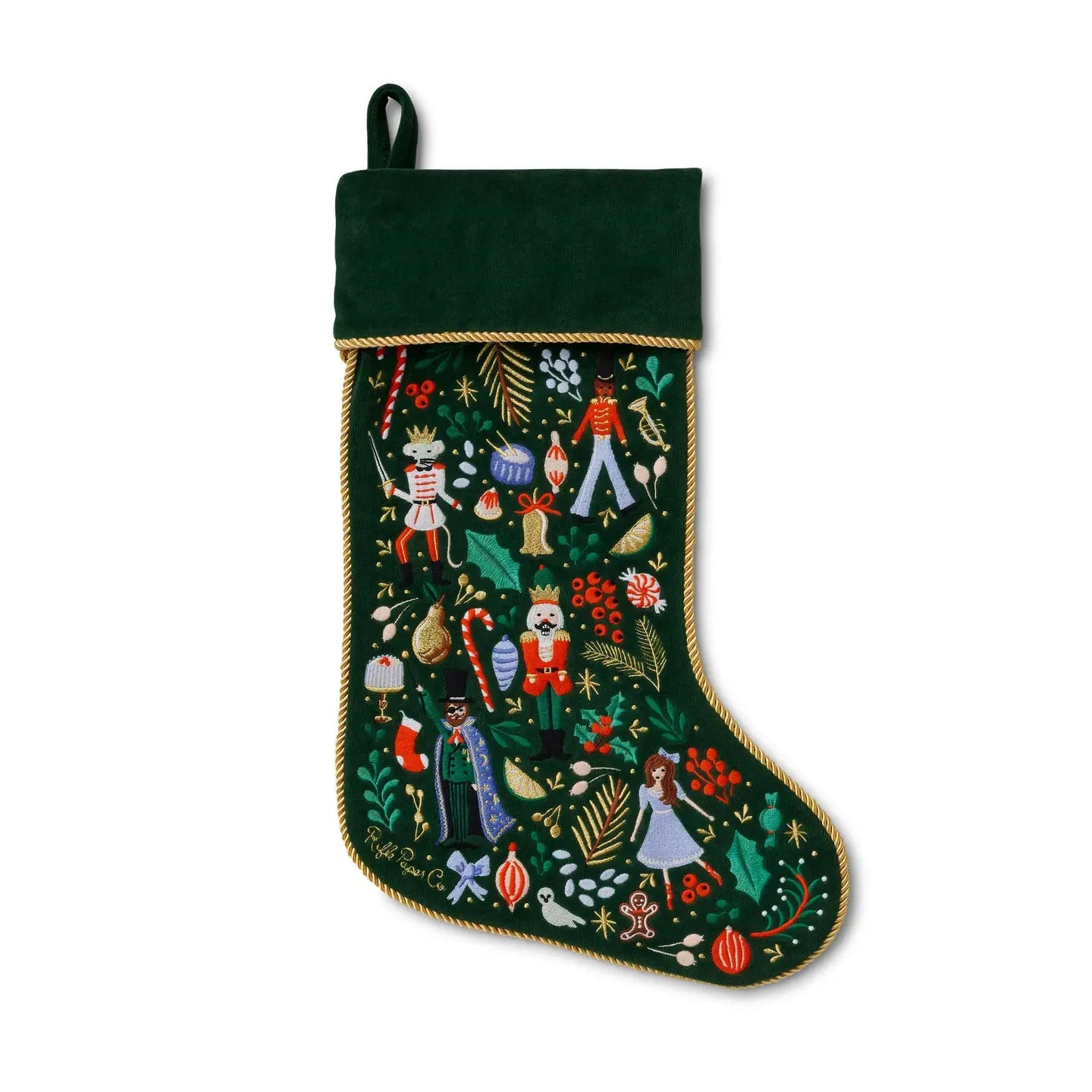 Nutcracker Embroidered Stocking - From Juniper With Love