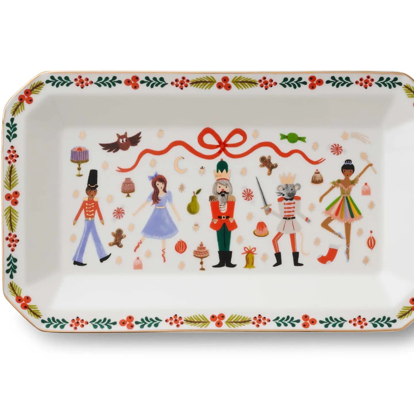 Nutcracker Large Porcelain Catchall Tray - From Juniper With Love